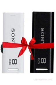 Sony USM8GR 8 GB Pen Drive(Black, White)